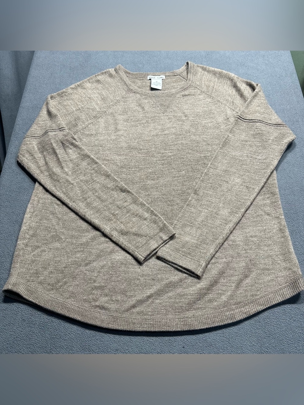 Sweet Romeo Men's Crewneck Sweater in Light Taupe
